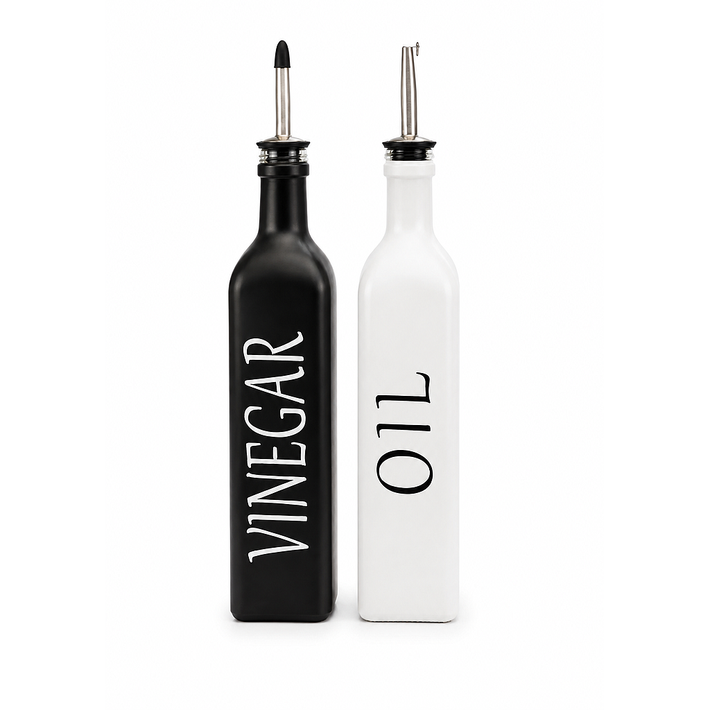 SET ACEITERO / VINAGRERA METAL CERAMICA 2PZS F24722 (33cm)