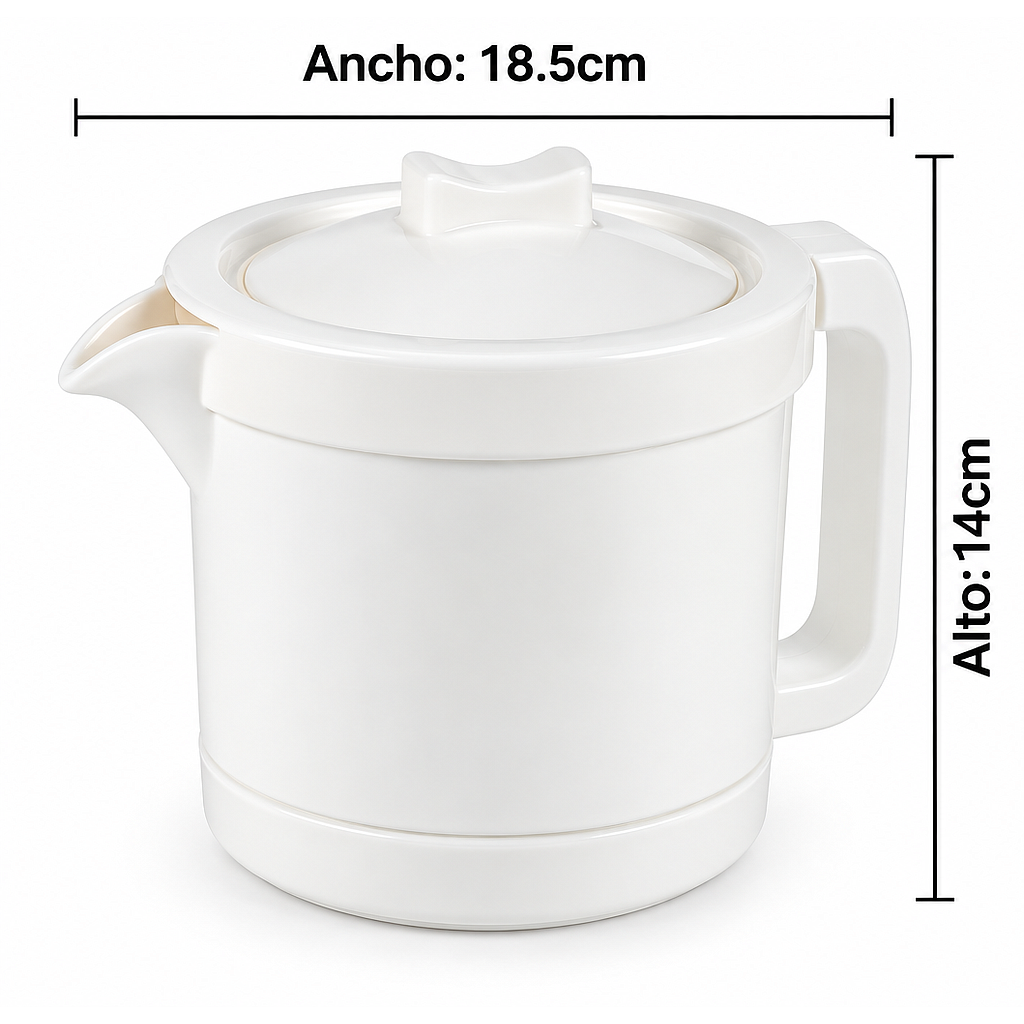 TETERA OPAL BLANCO 902107 / AES007-CH1.0L (18.5 x 14cm / 1000ml)