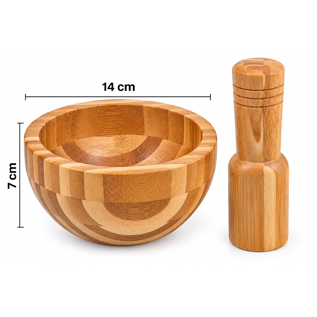 MORTERO MADERA 544157 / ES24231 (14 x 7cm)