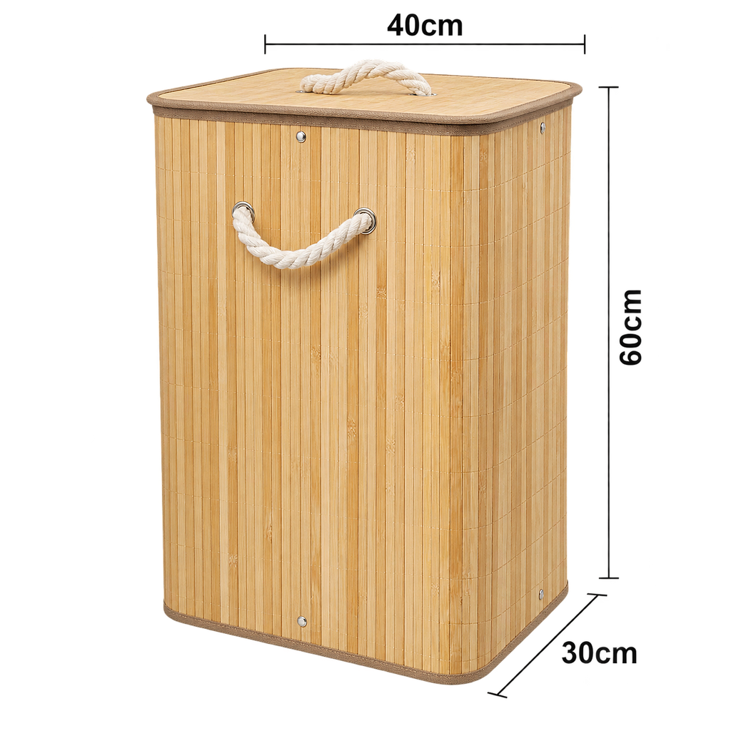 CESTO ROPA BAMBOO 832049 / ES29281 (40 x 60 x 30cm)