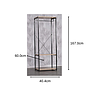 CLOSET INDUSTRIAL 2 NIVELES NEGRO YG6017DLGZ (60 x 40.4 x 167cm) 2