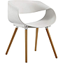 SILLA VALPARAISO PATAS MADERA BLANCO SL-7064BL (55 x 47 x 75cm)