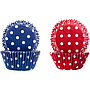 CAPSULAS PARA CUPCAKE  LUNARES ROJA&MORADO IB 735903   