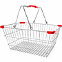 CESTA PARA COMPRAS METÁLICA CON ASAS 2HM50-1 (40 x 30 x 20cm)