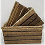 CESTA DE MADERA DE PAULOWNIA MEDIANA GHFB0610M (35 x 25 x 16cm)