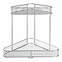 ORGANIZADOR MULTIUSO ESQUINERO INTER 09750 (22 x 15 x 26cm)