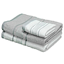 SET TOALLAS GABY GRIS BLANCO 3PZS 22469530 (140 x 70 / 40 x 70cm)