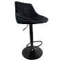 TABURETE BROOKVILLE TERCIOPELO NEGRO BA-12NG