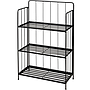 PORTA MACETAS PLEGABLE 3 PISOS NEGRO X71000100 (58 x 27 x 90cm)