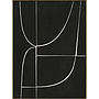 CUADRO LINEAS EN FONDO NEGRO 28114 (90 x 120cm)