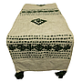 CAMINO DE MESA BEIGE BORDADO VERDE ROMBO PDD-CC-2022-08 (36 x 183cm)