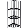 PORTAMACETAS NEGRO ESQUINERO 3 NIVELES X71000110 (90 x 42 x 30cm)