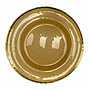 PLATO BASE VIDRIO BEIGE FILO DORADO IC81072194