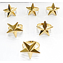 SET SERVILLETERO METALICO DISEÑO ESTRELLA DORADA 6PZS IC1128-01
