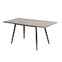 MESA DE COMEDOR MONTEVIDEO 2 MADERA PATAS NEGRAS EXTENSIBLE E1004RC (120 - 160 x 80 x 75cm)