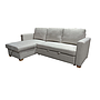 SOFA ESQUINERO REVERSIBLE AMARANTE CAMA EXTRAIBLE Y CAJONERA BEIGE MLM-110194-XT-01