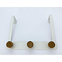 SOPORTE PARA PUERTA BLANCO 3 SERVICIOS 4HM20-16B