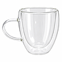 TAZA VIDRIO DOBLE TRANSPARENTE 4HM37-13 (300ml)