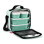 LONCHERA Y CONTENEDOR ALIM. URBAN FOOD MENTA 5PZS 1167523 (22.5 x 10 x 22cm)
