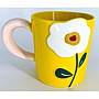 MUG AMARILLO CON FLOR 4HM34-5B