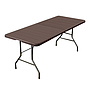MESA RECTANGULAR SOSUA PLEGABLE DISEÑO RATAN CAFE 1HSM4534 (180 x 74 x 74cm / 90 x 74)