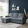 SOFA CAMA LISBOA GRIS OSCURO MLM-504760-1935-32 (210 x 136 x 93cm)