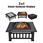 PARRILLA BARBECUE METALICO 3 EN 1 MTF02