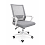 SILLA EJECUTIVA CON RUEDAS BLANCO MALLA GRIS OC-936 (48 x 48 x 43.5 - 91cm)