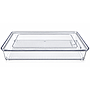 CONTENEDOR MULTIUSO RECTANGULAR C/TAPA 4HM23-13 (31.5 x 21 x 7cm)